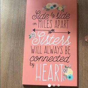 Sister wooden wall decor